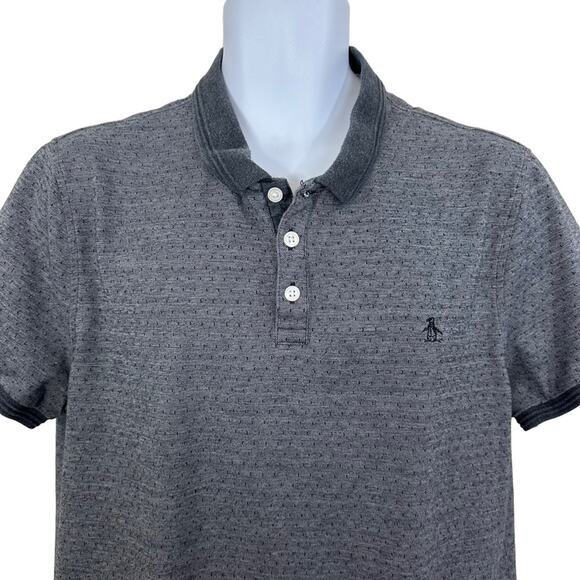 Original Penguin Munsingwear Heritage Slim Fit Polo Sz XL Grey Cotton - Picture 2 of 6